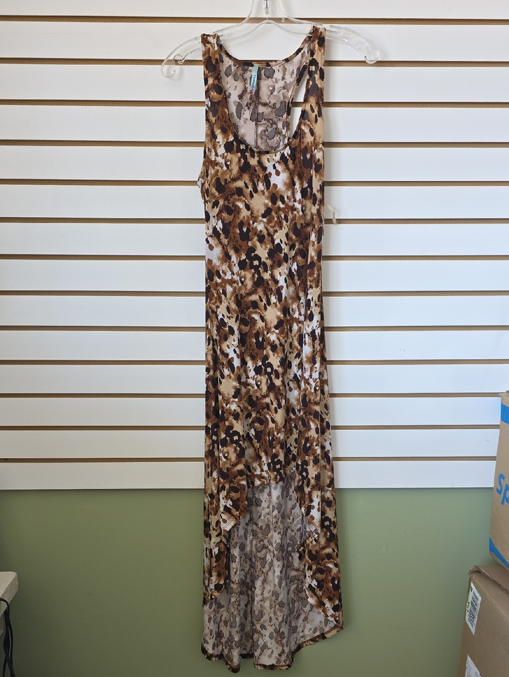 Sleeveless HiLow Maxi Dress Med